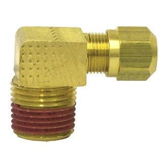 Tectran 1369-8C 90 Degree Male Elbow (1/2"Tube-3/8"Thread)