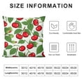 thumbnail image 6 of COMIO  Cherry Throw Pillow Covers for Couch Sofa Bed, Set of 2 Sweet Fruit Decorative Pillows Cushion Covers, Green Garden Red White Pillow Inserts Not Included,, 6 of 6