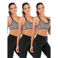 thumbnail image 2 of YouLoveIt 3 pack Women Sports Bra Removable Pad Yoga Bras Racerback Workout Crop Tops Active Gym Yoga Workout Sports Bras for Women Seamless Sports Bra, 2 of 6