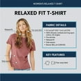 thumbnail image 4 of BELLA + CANVAS Women’s Relaxed Jersey Tee 100% Ring-Spun Cotton Short Sleeve Crew Neck T-Shirt (Asphalt, L), 4 of 7