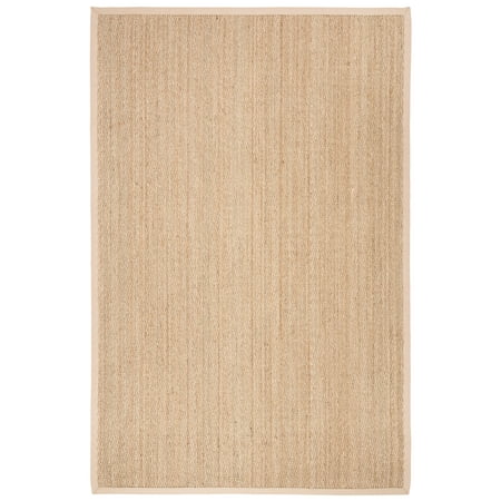 SAFAVIEH Natural Fiber Maisy Solid Area Rug, Natural/Beige, 6' x 8'