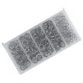 thumbnail image 3 of LLC 200PCS 5Sizes Heavy Duty Stainless Steel Split Rings Solid Lures Connectors Fishing Tackle, 3 of 7