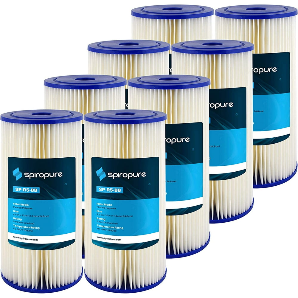SpiroPure Replacement for Hydronix SPC451005 10x4.5 Water Filters (8