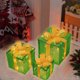 thumbnail image 1 of Christmas Lighted Boxes Remote Control Set Of 3 LED Up Decor Outdoor Up Christmas Boxes Present Decorations Outdoor Yard, 1 of 5