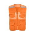thumbnail image 2 of DIOAZUD Womens High Visibility Reflection Mesh Safety Vests with Pockets Hi Vis Outdoor Safari Cargo vest for Women Men, 2 of 5