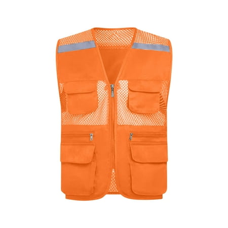 HongQid Breathable Fishing Vest for Women Multi-Pockets Photography Travel Hunting Waistcoat Jacket for Adults