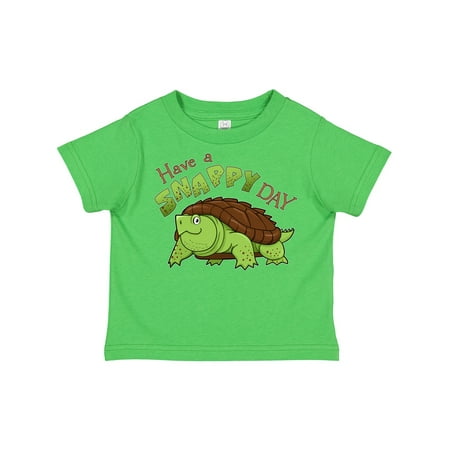 

Inktastic Have a Snappy Day- Cute Turtle Boys or Girls Toddler T-Shirt
