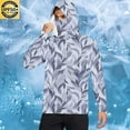 thumbnail image 5 of Fanxing Quick Dry Sun Shirts for Men with Mask Trendy Camo Silky Stretch Fishing Shirts UV Protection Long Sleeve Rash Guard Swim Shirt Gray,XXL, 5 of 6