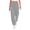 Grey, variant on Women's High Waisted Joggers with Pockets Drawstring Elastic Solid Color Tapered Track Pants Stretchy Loose Fit Yoga Running Trousers