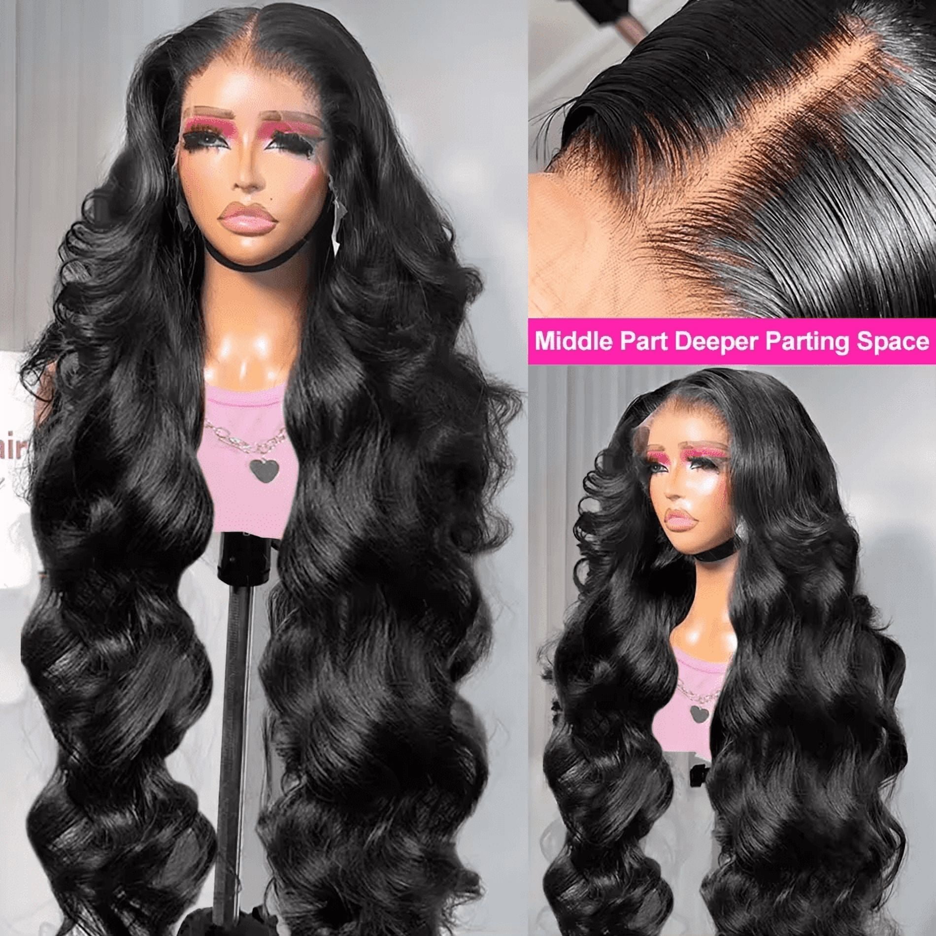 Body Wave Lace Front Wigs Human Hair Wig for Women 13x6 HD Lace Front Wigs 200 Density Glueless Wig Pre Plucked with Baby Hair 16Inch
