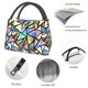 thumbnail image 4 of Fotbe Colored Glass Bolsa Térmica Portátil con Estampado, Bolsa de Entrega de Alimentos Aislada, Bolsa Reutilizable de Gran Capacidad para Comidas y Supermercado, 4 of 6
