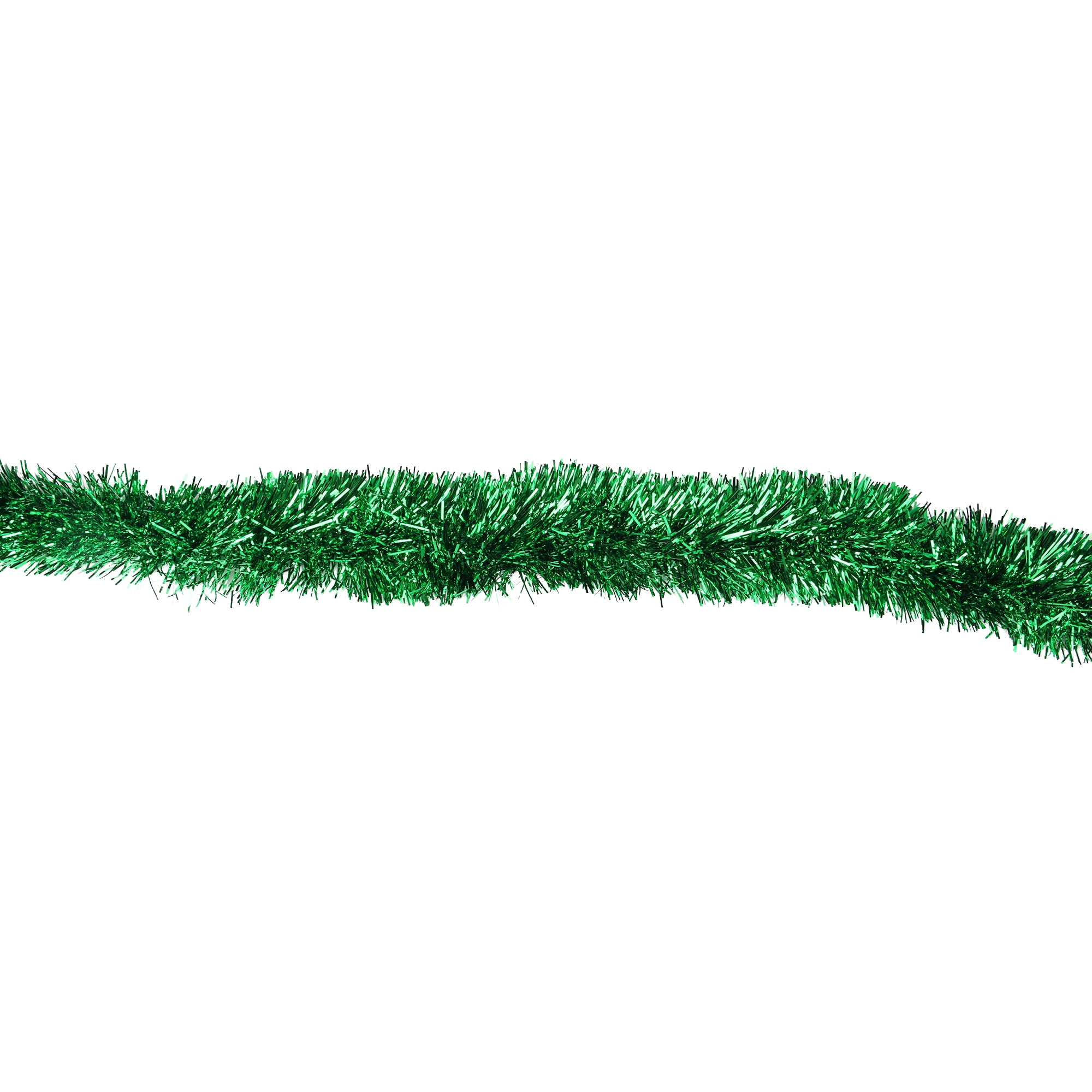 12' Traditional Green Christmas Tinsel Garland Unlit Walmart Canada