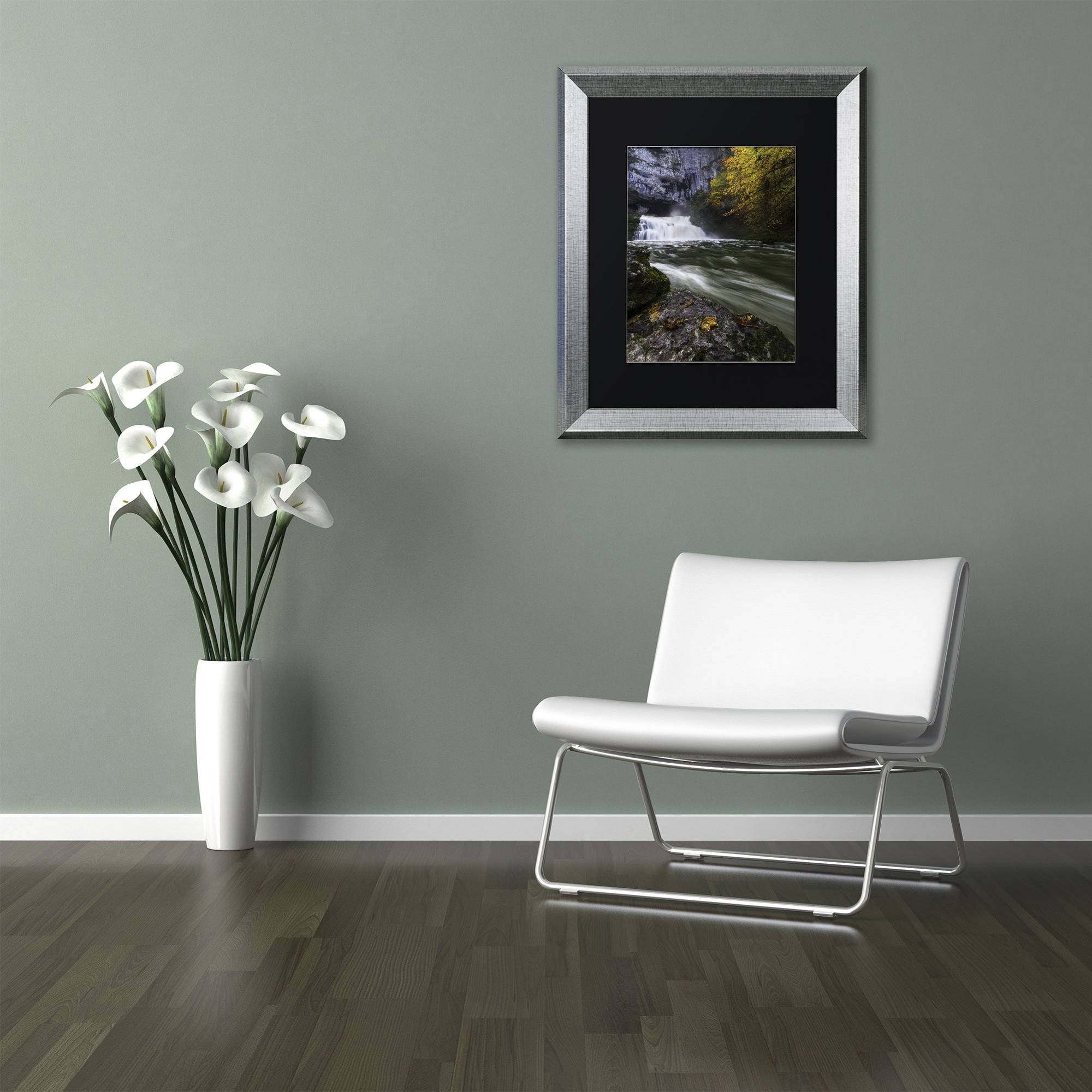 Trademark Fine Art "Perfect Harmony" Canvas Art by Mathieu Rivrin, Black Matte, Silver Frame