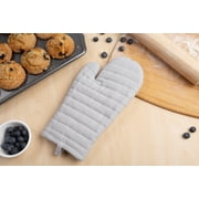 Mainstays Oven Mitt, Gray, 7” x 12.5”, 100% Cotton Shell 100% Polyester Fill