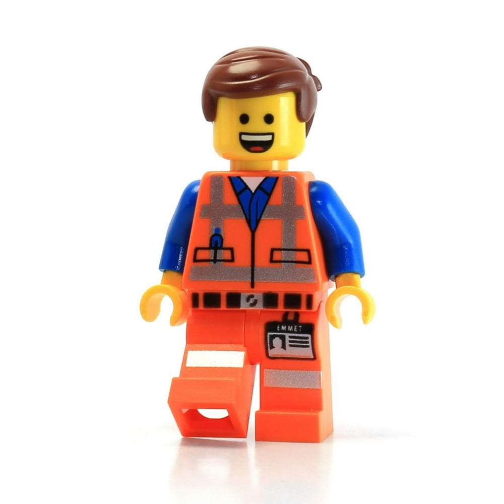 LEGO Movie Masterbuilder Emmet Minifigure (Open Mouth Smile and Angry ...