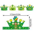 thumbnail image 4 of 4 Pcs St. Patrick's Day Paper , Shamrock Craft Hat with Elastic Bands, Irish Party Paper Hats for St. Patrick Party Supplies Decoration Classroom Craft Activity, 4 of 6