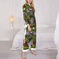 thumbnail image 3 of Balery Fishing Gnome Conjunto de Pijama con Estampado para Mujer, Conjunto de Dos Piezas con Manga Larga, Ropa de Dormir Suave con Bolsillos, Pijamas Cómodos-Large, 3 of 7