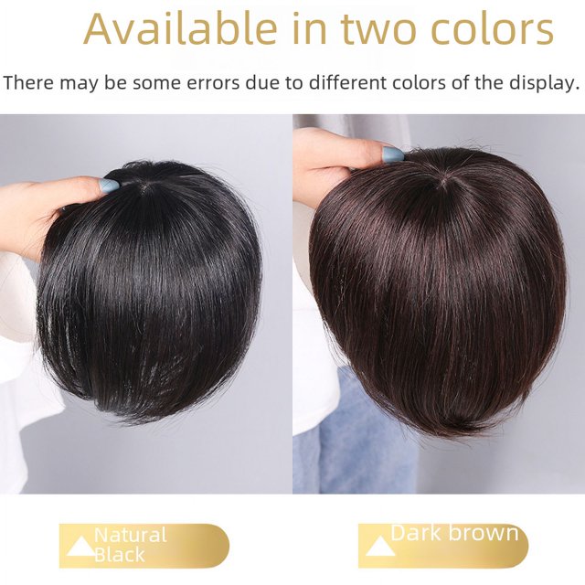 Peluca reeditada para mujer, peluca de cabello blanco con parte superior reeditada, cabello completo para mujeres de mediana edad y mayores