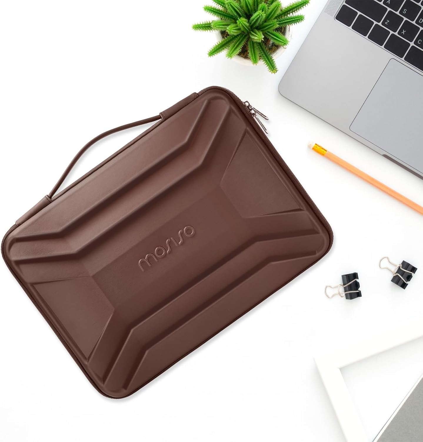 MOSISO Laptop Hard Shell Case for Men Women, 13-14 inch Waterproof Shockproof Computer Bag for Laptop with Handle