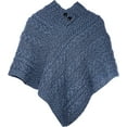 thumbnail image 6 of Aran Poncho Merino Wool Cable Knitted Women's Cape Made in Ireland, One Size, 6 of 7