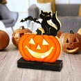 thumbnail image 1 of Adornos de Calabaza de Halloween BLESIY Estatua Decorativa de Madera para Regalos, 1 of 8