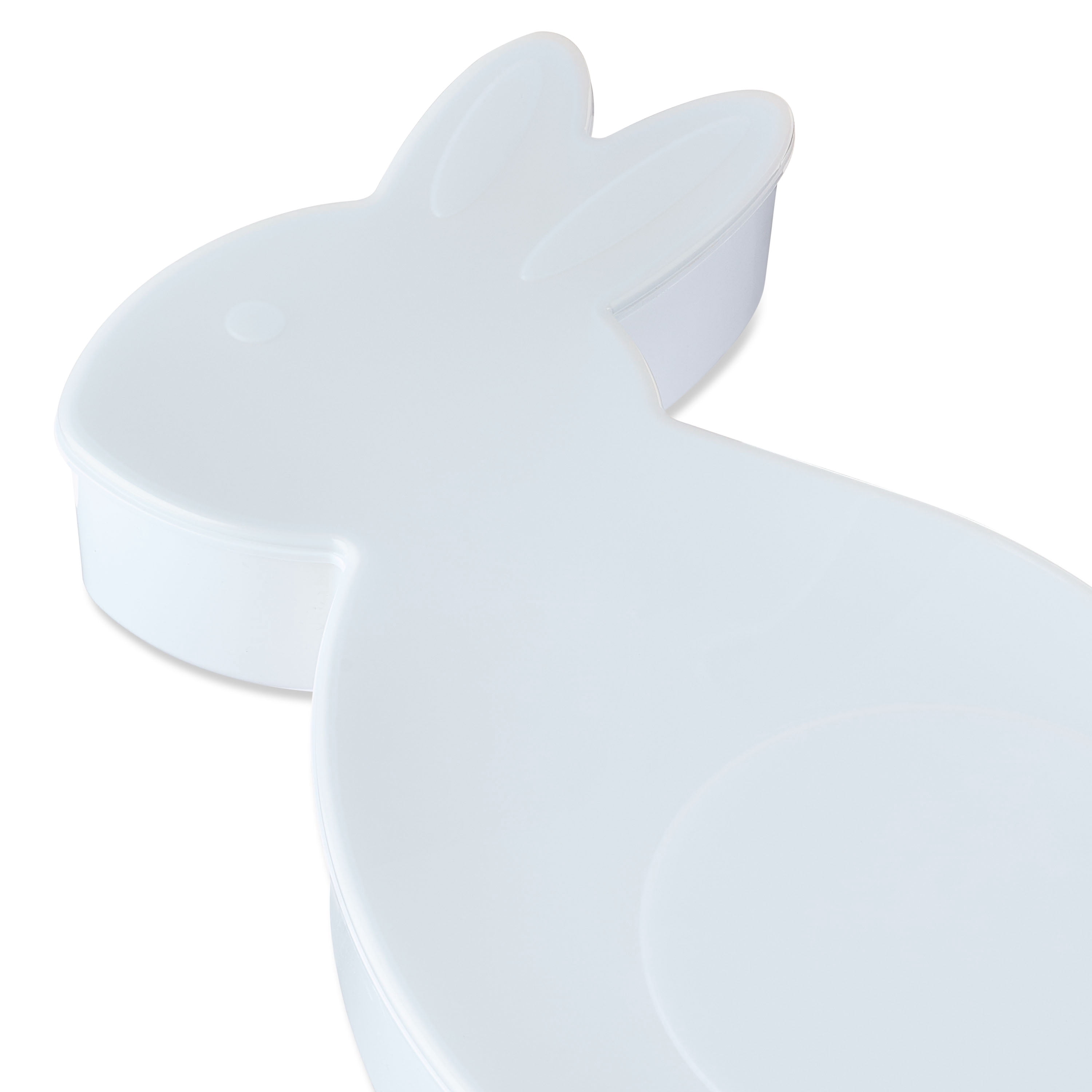 Way To Celebrate Bunny-Shaped Plastic Container, White, 17 in, Easter