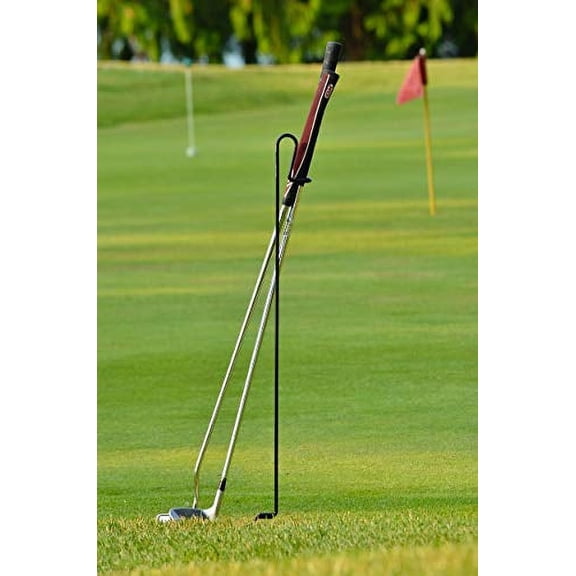 Stepkick Caddy by Bronwyck - The World's Premier Golf Club Stand. Watch Video. (Black)