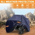 thumbnail image 3 of Unique Bargains ATV Cover for Can-am Outlander XT 700/X MR 700 Waterproof 4 Wheelers Quad Cover Outdoor Sun Rain Storage Protection 210D-PU 235x124x123cm Navy Blue, 3 of 5