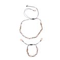 thumbnail image 2 of Natural Shell Braided Bracelet Set Simple Women Decoration Necklace Bracelet (Black), 2 of 9