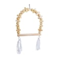 thumbnail image 1 of Swing de pájaro loro de madera swing juguete accesorio de entretenimiento de animales muelle de muelle de animales soporte para equilibrio ejercicio, 1 of 8