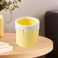 thumbnail image 4 of AuroraX Stylish Desk Small Trash Can with Removable Liner Ring Cute Yellow 1.9L Ice Cream Pattern Wastebasket Plastic Art Deco Round Trash Bin for Dormitory Livingroom Office, 4 of 6