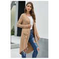 thumbnail image 2 of U.Vomade Women's Mid-Sleeve Solid Button-Down Long Knit Cardigan Sweater Jacket, 2 of 4