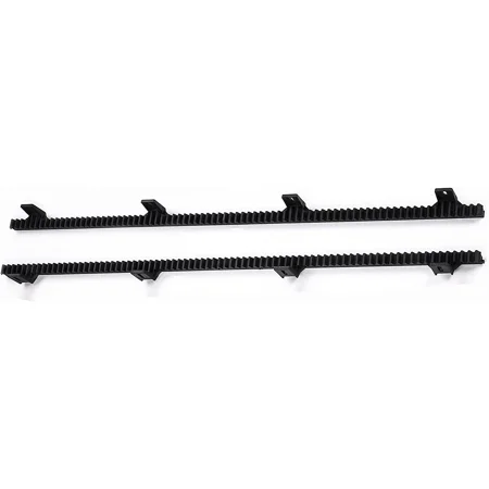 

RNH2 Heavy Duty Reinforced Nylon Gear Rack with Metal Insert for All Sliding Gate Opener Operator Including Mounting Hardware Set of 2 pcs Gear Racks Total 6.5 Feet