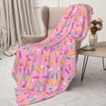thumbnail image 3 of Sikiie Donut Cozy Flannel Fleece Throw Blanket: Lightweight & Thick for All Seasons - Perfect for Women, Men, & Kids"80"x60", 3 of 6