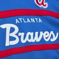 thumbnail image 4 of Men's Mitchell & Ness Royal Atlanta Braves Head Coach Pullover Hoodie, 4 of 5