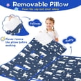 thumbnail image 3 of Dark Blue Christmas Animal Pattern Toddler Nap Mats for Kids Preschool,50"x20" Sleeping Mat Bag or Kids,Toddler Sleeping Bag,Toddler Nap Mat or Daycare, 3 of 6