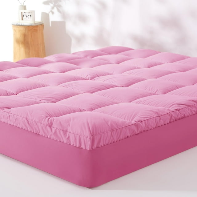 Cubrecolchón KUB California King, 213 x 183 cm, algodón, color rosa
