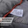 thumbnail image 4 of Manta de camping GLORSIGN, 203 x 152 cm, ligera, impermeable, gris, 4 of 7