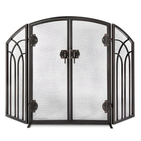 Smith & Hawke 4-Pannel n Iron Folding Fireplace Screen