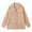 Khaki, variant on Ribbed Shackets for Women, Fall Button-up Lapel Collar Long Sleeve Relaxed Soft Casual Daily Fashion Shirt Jackets, S-XXL