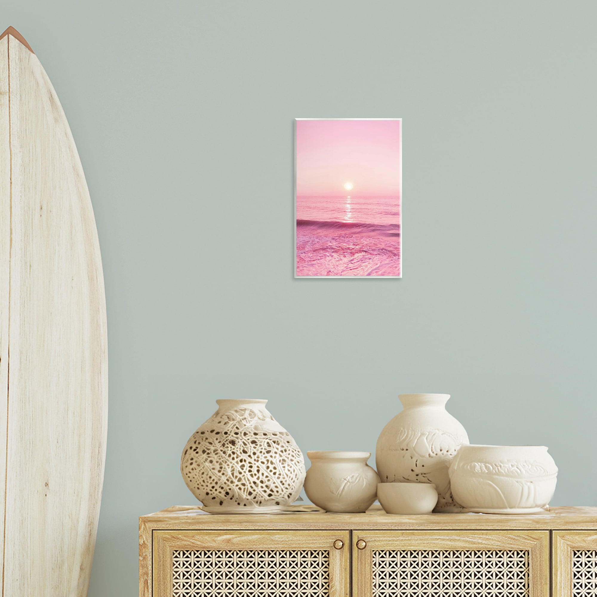 Stupell Industries Peachy Pink Sunset Landscape & Nature Photography Unframed Art Print Wall Art, 10 x 15