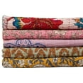 thumbnail image 4 of Taj Hotel Kantha Cotton Throw 50x70 Handcrafted Patchwork Indian Decor, 4 of 5