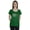 Green (Silver Foil), variant on Inkdotpot Personalized Womens Tshirt Top Honeymoon Vibes MrsWeddingAnnouncement Shirt-GR