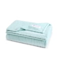 thumbnail image 4 of GAIAM Velvetloft Throw Blanket – Ultra-Soft Plush Carved Design, 50x60" Lightweight & Cozy- Pale Aqua, 4 of 4