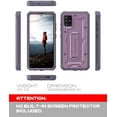 thumbnail image 3 of ArmadilloTek Vanguard Case Designed for Samsung Galaxy A51 4G (2020 Release) Military Grade Full-Body Rugged with Built-in Kickstand [Screenless Version] - Purple, 3 of 5