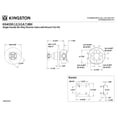 thumbnail image 2 of Kingston Brass KS4038BX Metropolitan Single-Handle Six-Way Diverter Valve with Round Trim Kit in Brushed Nickel, 2 of 5