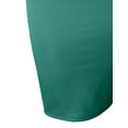 thumbnail image 4 of J. METHOD Women's Midi Skirt Stretch Knit Bodycon Slim Fit Office Elastic Waist Pencil Solid Skirts Made in USA NEWSK10 Jadegreen M, 4 of 5
