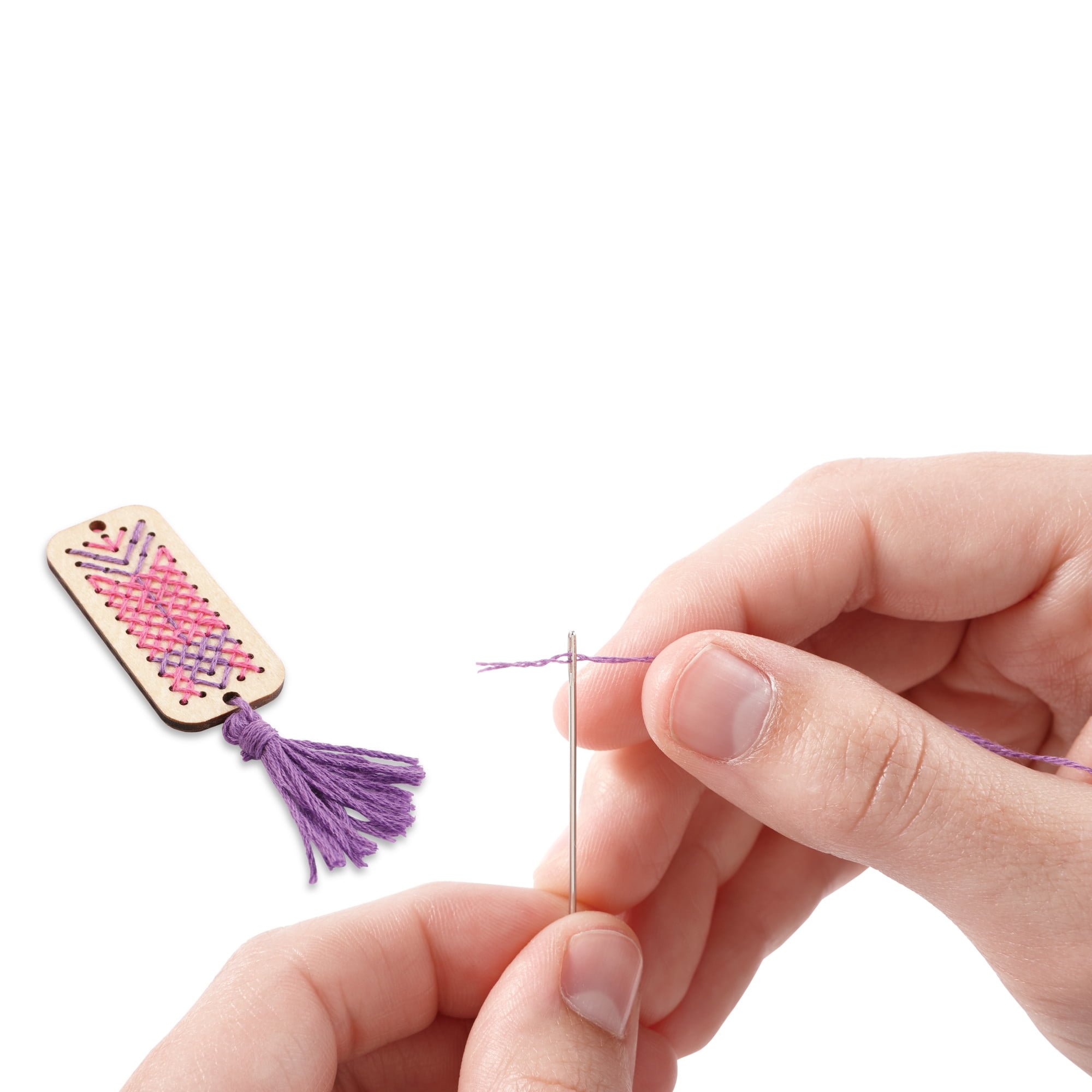 MindWare Make Your Own Cross-Stitch Jewelry - Design, Stitch & Wear - Ages 8+