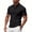 Black, variant on Dianli Golf Apparel Men's Golf Button Lapel Short Sleeve Loose-Fit Breathable Cotton-Blend Moisture-Wicking Performance Shirt Uniform Work Travel Everyday Casual Wear