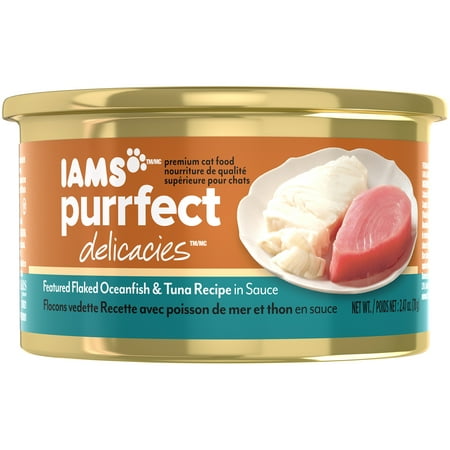 UPC 019014702763 product image for Iams Purrfect Delicacies Flaked Oceanfish And Tuna Recipe Canned Wet Cat Food, 2 | upcitemdb.com
